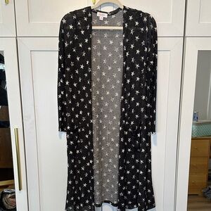LuLaRoe Black and White Star Cardigan